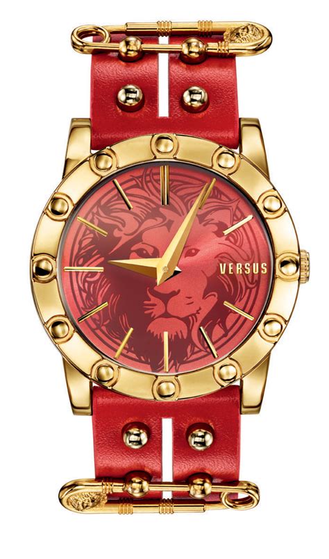 versus versace miami watch red golden|Versace vs crystal bracelet.